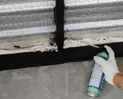 Expansion foam is commonly used for exclusion work in rodent control | !st Pest Control - Vancouver, BC