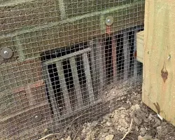 Exclusion work using wire mesh - 1st Pest Control Vancouver, BC